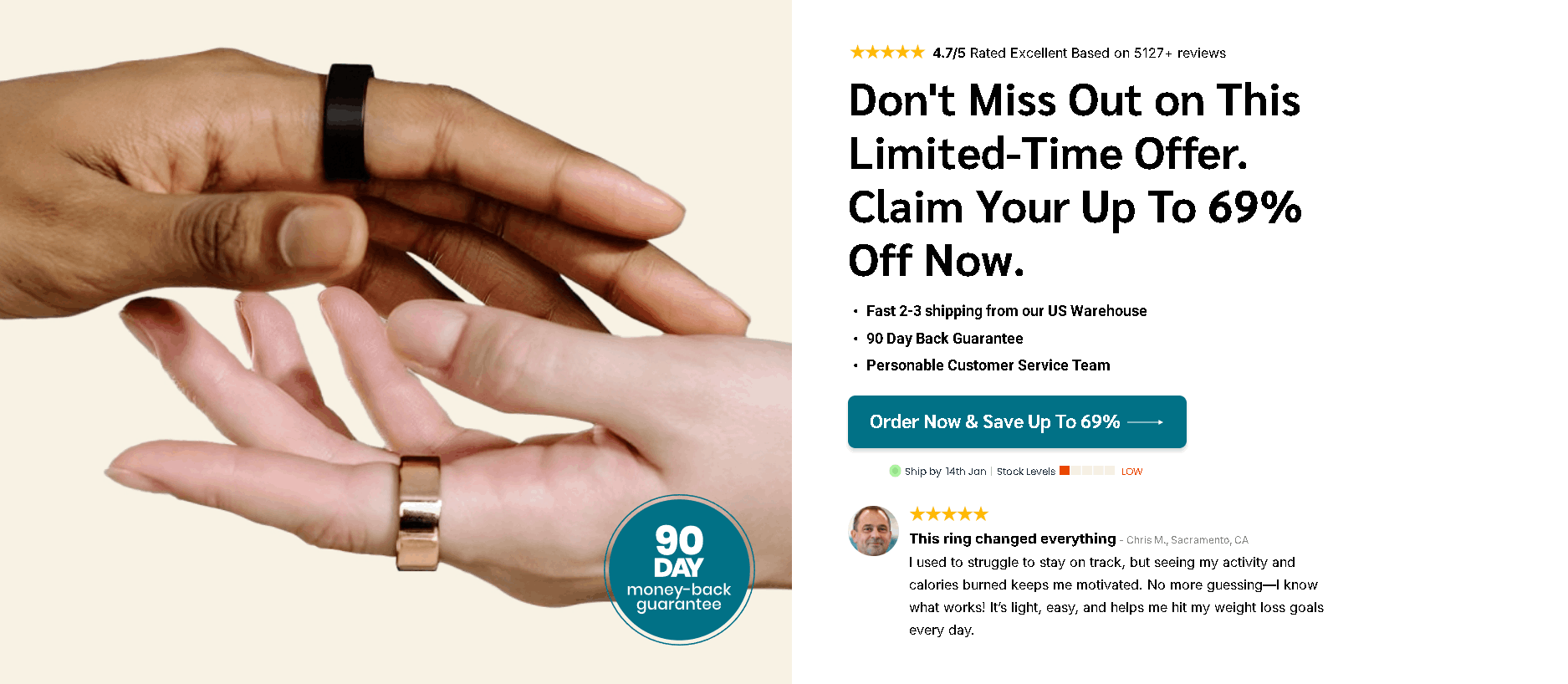 Order Now Herz P1 Smart Ring